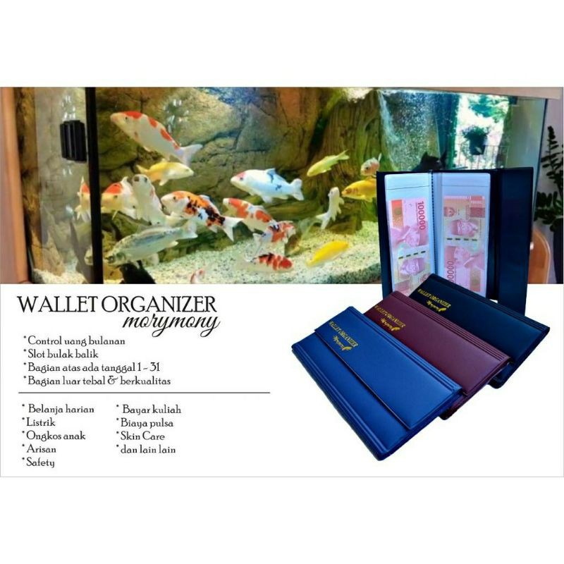 Arifirn - Dompet Disiplin  Wallet Organizer | Dompet Lipat Wanita Murah