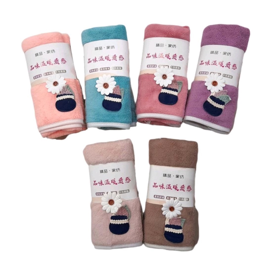 Handuk Anak bayi karakter lucu ,bahan microfiber bulu halus aman untuk kulit bayi UK 35x75 cm