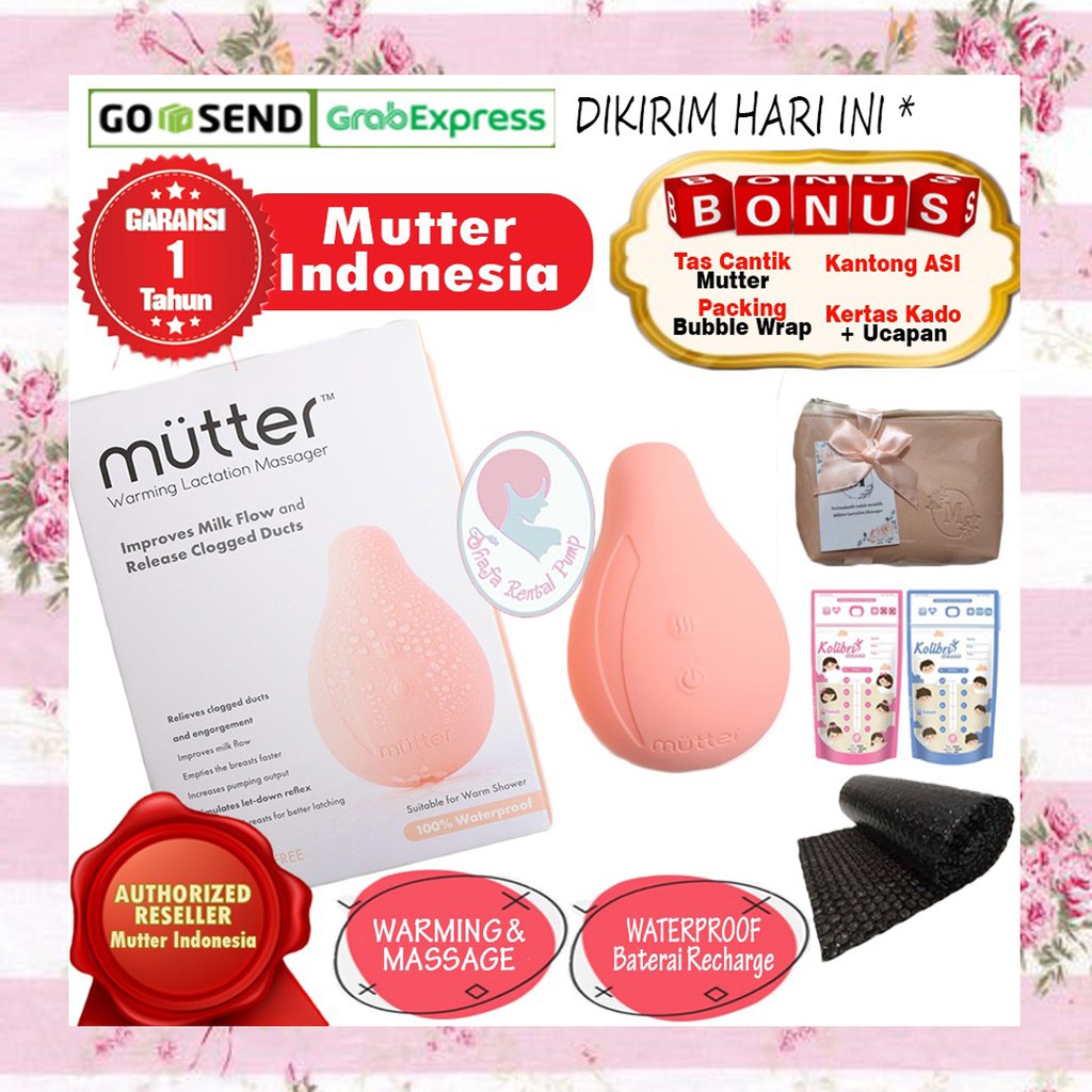 MUTTER Warming Lactation Massager Alat Pijat Laktasi ASI