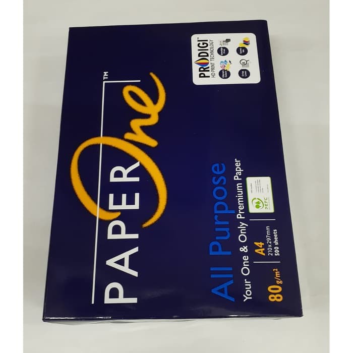 

KERTAS HVS PAPER ONE A4 80 GRAM | KERTAS PRINT | ATK