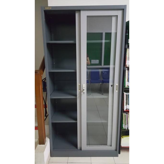 

LEMARI ARSIP BESI KACA PINTU SLIDING MERK TOP BY DATASCIPT TERMURAH