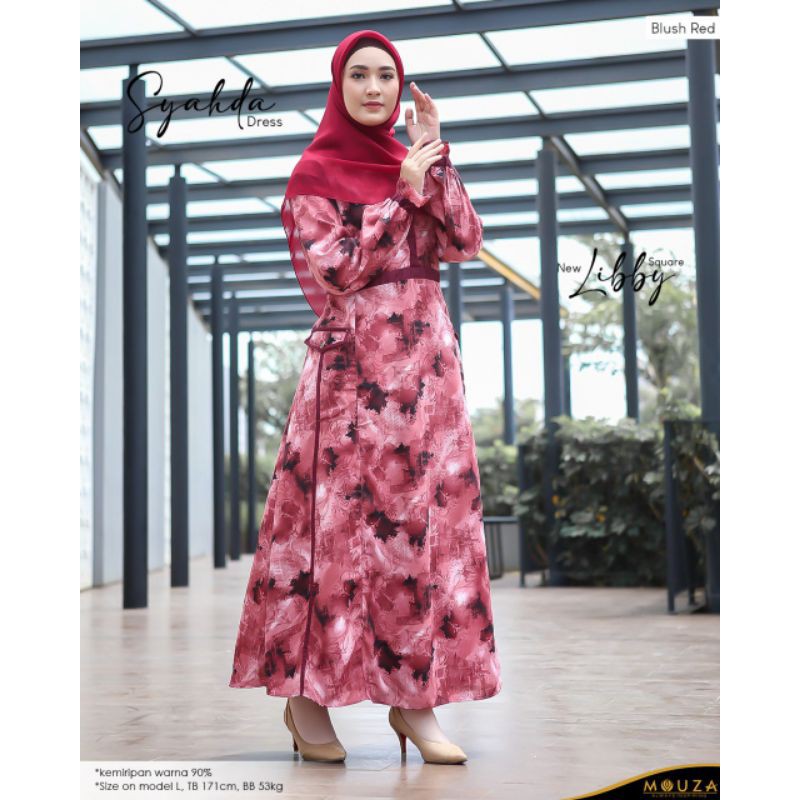 Gamis syari motif cantik gamis syahda by Mouza indonesia