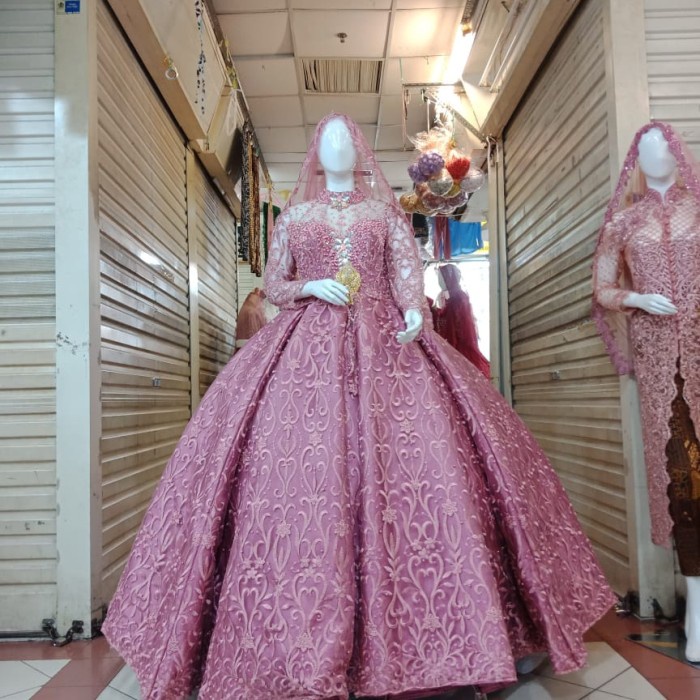 Baju Pengantin Wedding Dress Muslimah Jawa India BIG SALE gaun belimbing