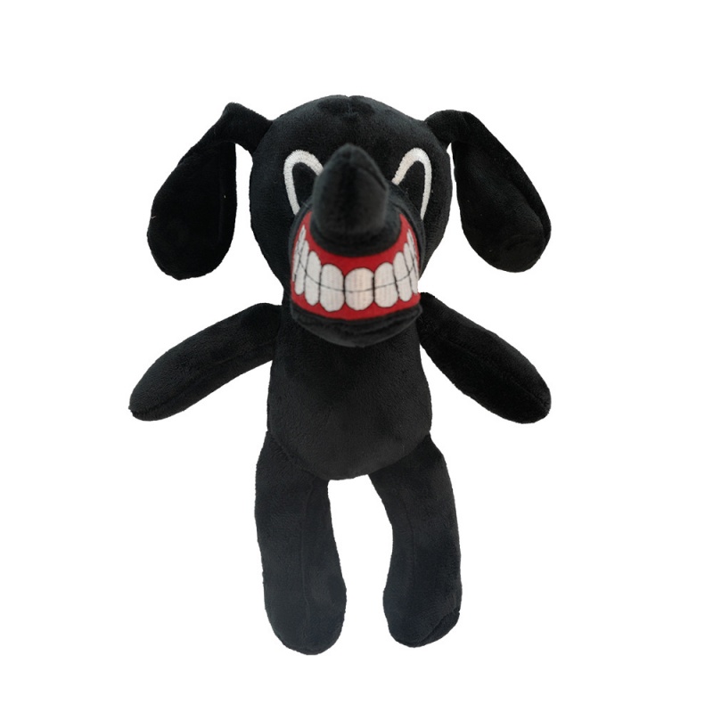 Mainan Boneka Stuffed Plush Karakter Sirene Head Warna Hitam Putih Ukuran 30-40cm Untuk Anak