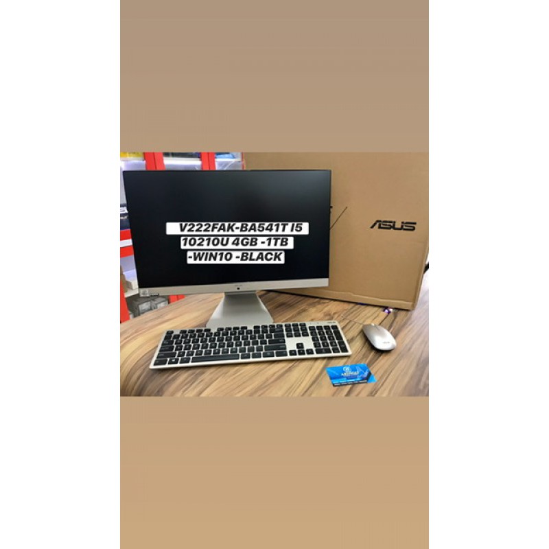 BuildUp PC Asus AIO V222FAK-BA541T I5 10210U 4GB -1TB -WIN10 -BLACK