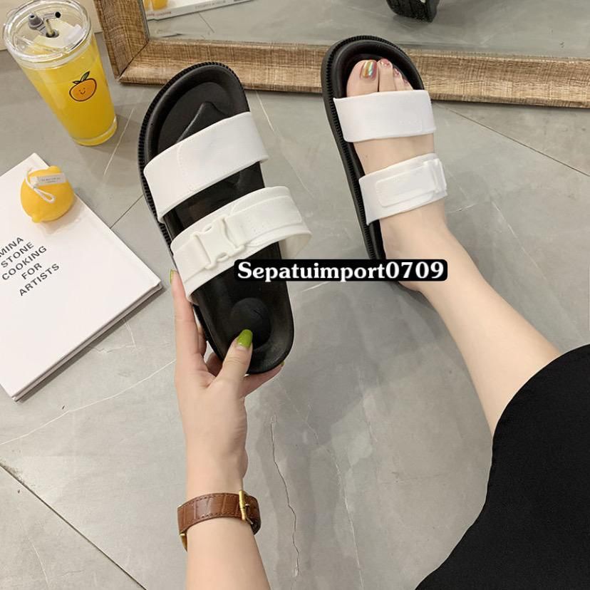 Sandal Jelly Selop Casual Wanita ALORA Import 1988 - 1A Selop Rumah Slipper