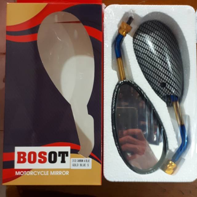 Kaca Spion Karbon Satria Fu Tangkai Pendek Drat 12 Suzuki Import