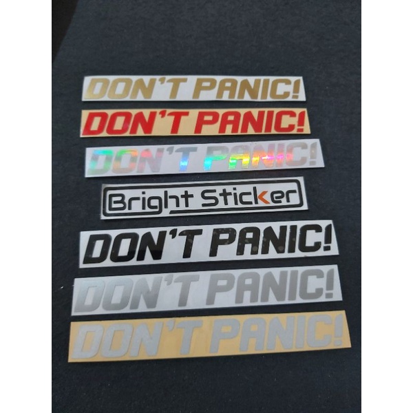 STICKER DONT PANIC CUTTING