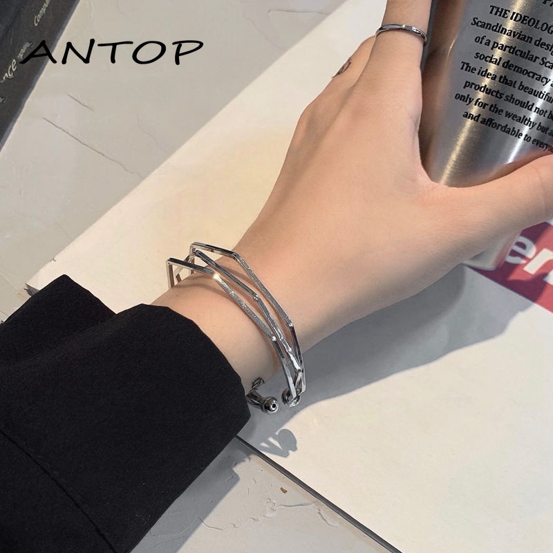 Gelang Paduan Seng Laminasi Gaya Korea Untuk Wanita ANTOP