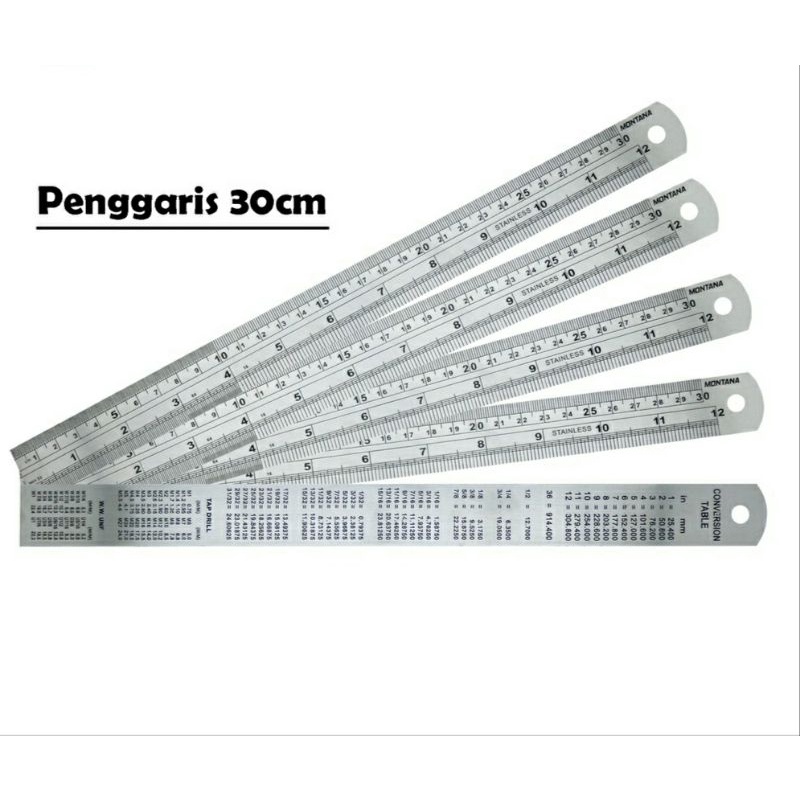 

penggaris besi 30 cm