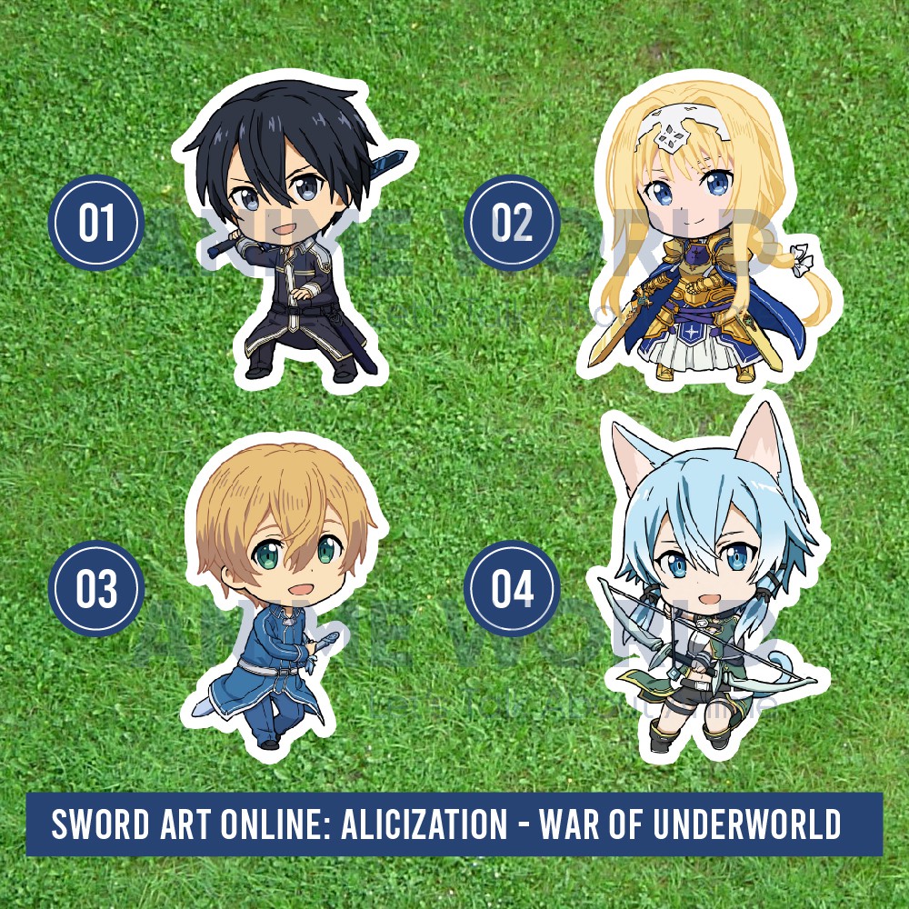 Stiker Anime Sword Art Online Alicization War Of Underworld