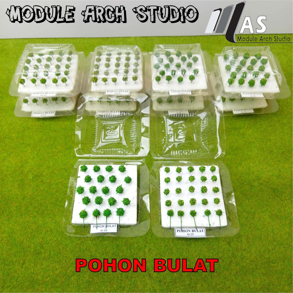 Maket Pohon Bulat - Maket Pohon Kecil
