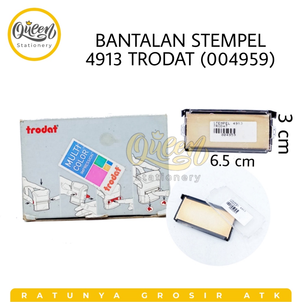 

1 PCS BANTALAN STEMPEL 4913 TRODAT / STAMP PAD / SHOW PAD STEMPEL TRODAT / SWOP PAD (004959)