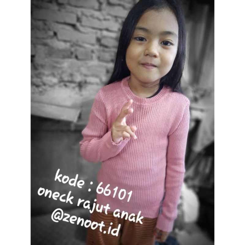 O NECK ANAK RAJUT PREMIUM | KOREAN KNIT | SWEATER ANAK RAJUT