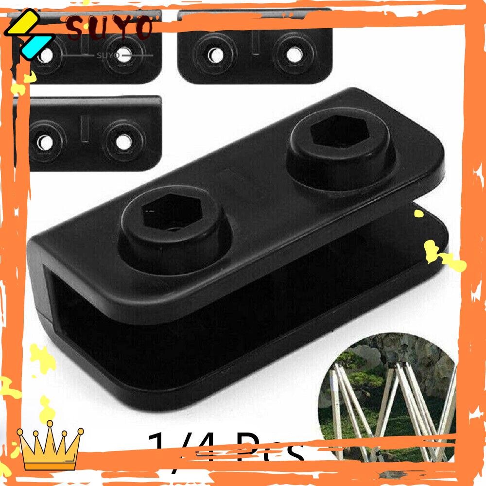 Suyo Set Bracket Pop up Bentuk Persegi Panjang Warna Hitam Untuk Atap Mobil Gazebo