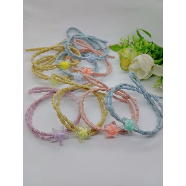 gelang Korea 2in1 ikat rambut murah berkualitas