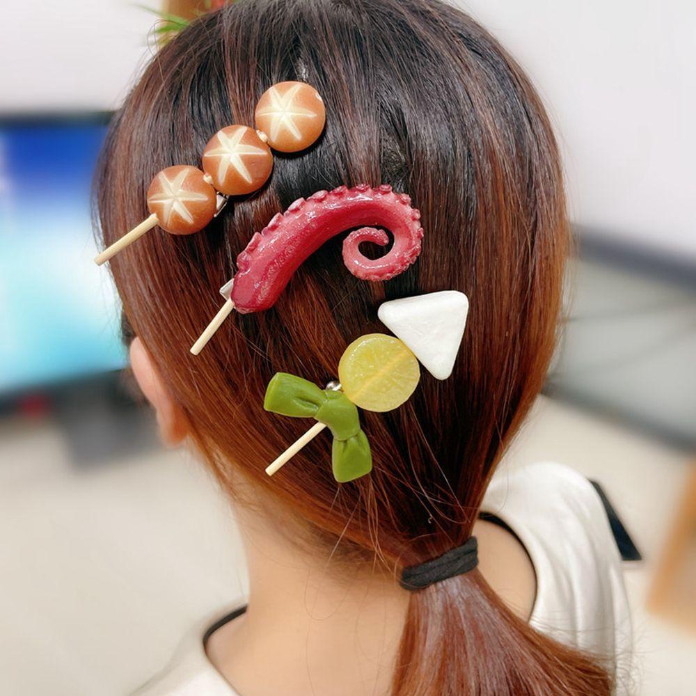 Agustina Simulasi Makanan Jepit Rambut Gadis Lucu Tusuk Lucu Hair Clip Kartun Sayur Gaya Korea Hiasan Kepala