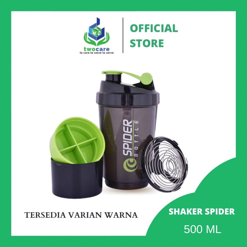 SHAKER SPIDER BOTTLE BOTOL MINUM SMART SHAKER