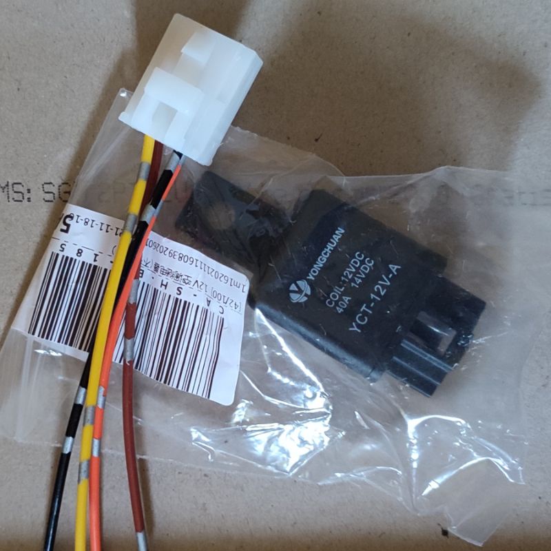 Relay 4 kaki pin foglamp lampu kabut ac dll