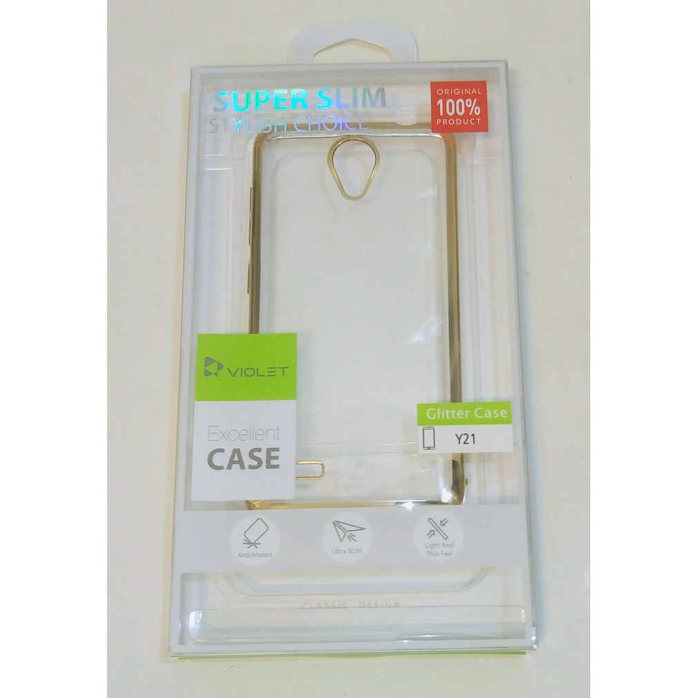 Violet Hardcase Glitter/Shiny Case Vivo Y21