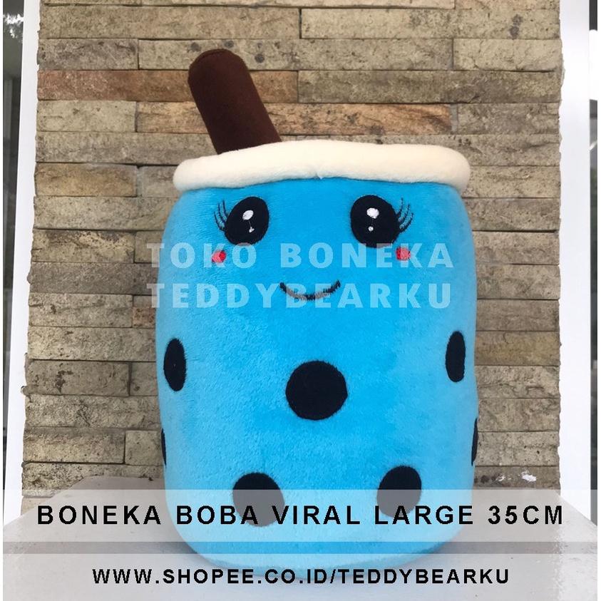 TERMURAH! BONEKA BOBA VIRAL LARGE 35CM VIRAL PRODUSEN LANGSUNG