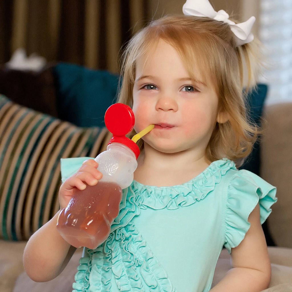 ARK Bear Bottle Kit For Straw Drinking (Botol minum beruang dengan katup untuk latihan sedot anak) - Therapy Tools