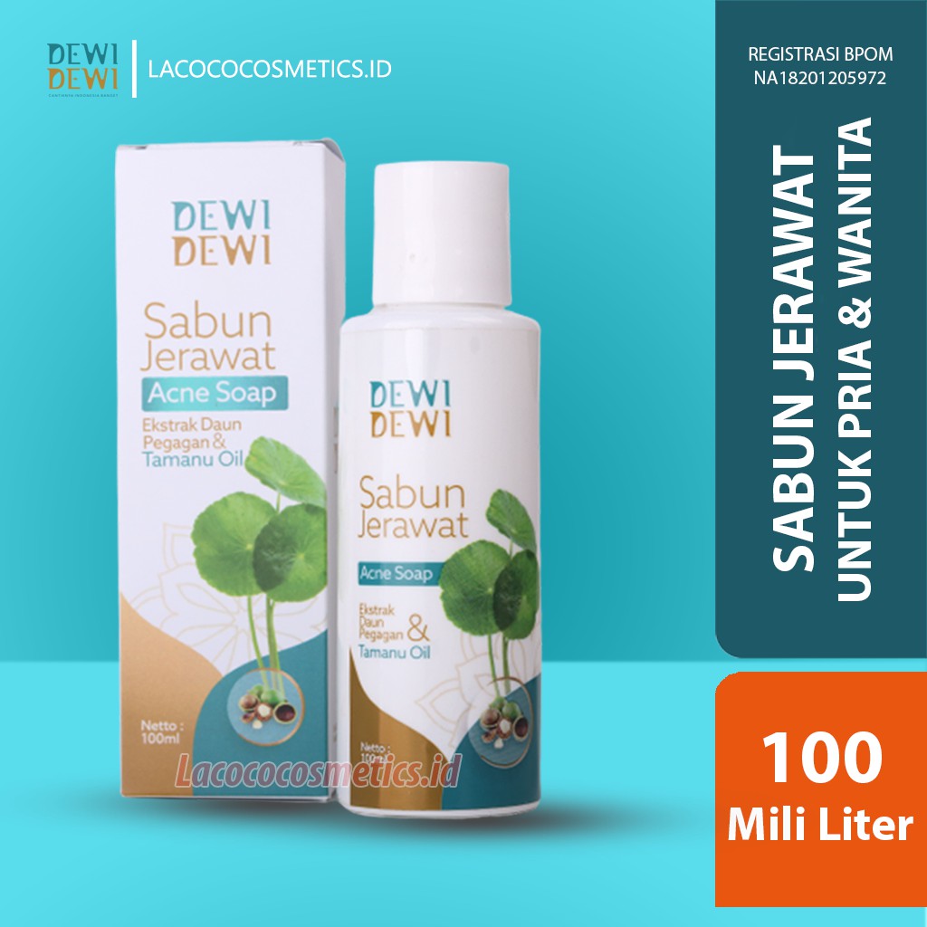 Sabun Jerawat Wajah dan Punggung Dewidewi Beauty - Pembersih Wajah