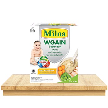 Milna WGain Bubur Bayi Membantu Menambah Berat Badan Usia 6 Bulan 120 Gram