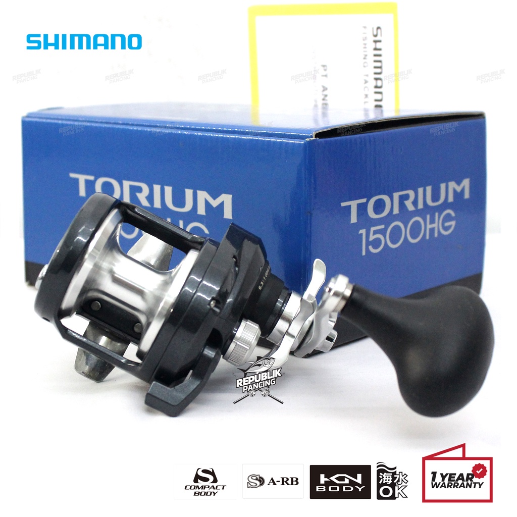 Reel Jigging OH Shimano TORIUM 1500 2000 HG PG | Dasaran Overhead 20 Original