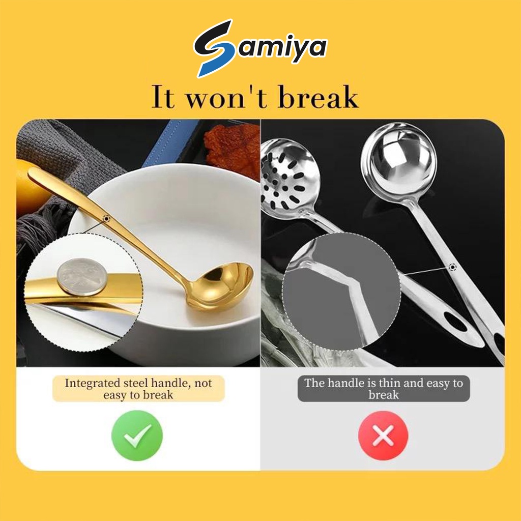 small ladle round spoon soup / sendok bulat sayur kuah sop kecil stainless