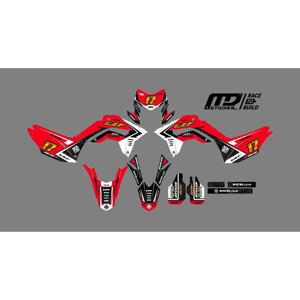 DECAL CRF 150 RED