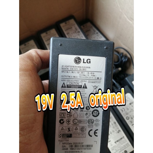 Adaptor tv led LG 19v 2,5A Original LG