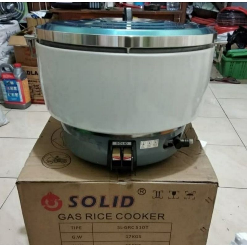 gas cooker solid / rice cooker gas solid 10 liter