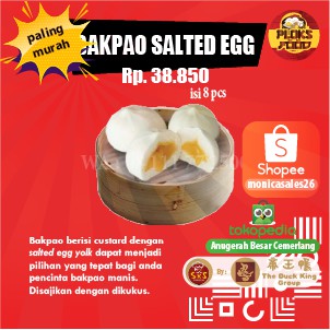 BAKPAO SALTED EGG 8 pcs SKS DimSum by Duck King Group