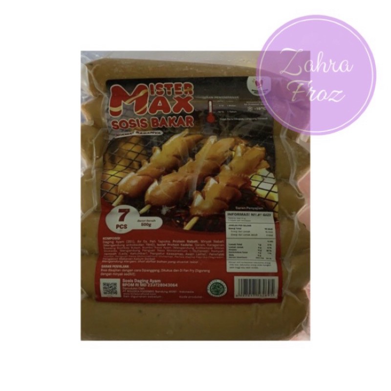 

MISTER MAX SOSIS BAKAR ISI 8 500 GR