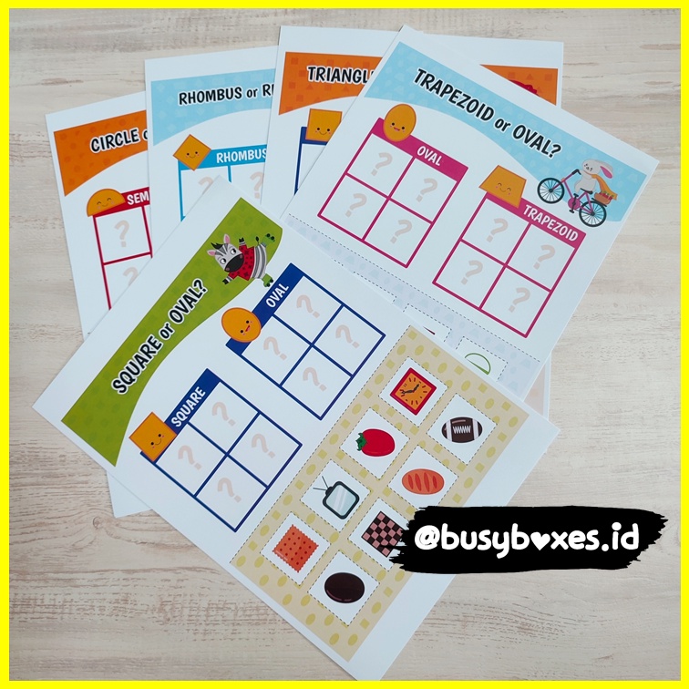 [busyboxes.id] Mainan Edukasi Aktivitas Menggunting dan Menempel TK / Worksheet Gunting Tempel