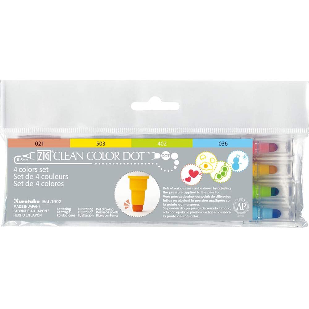 

ZIG CLEAN COLOR DOT COLOR SET 4