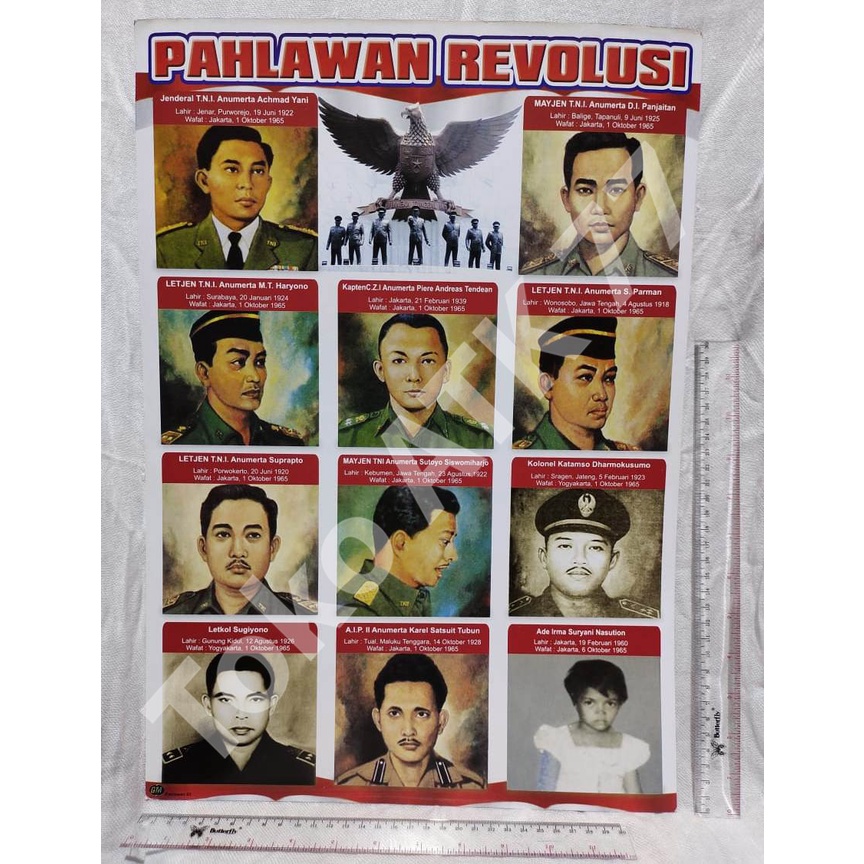 

Poster Pahlawan Revolusi & Poster Lainnya per 5lembar READY STOCK