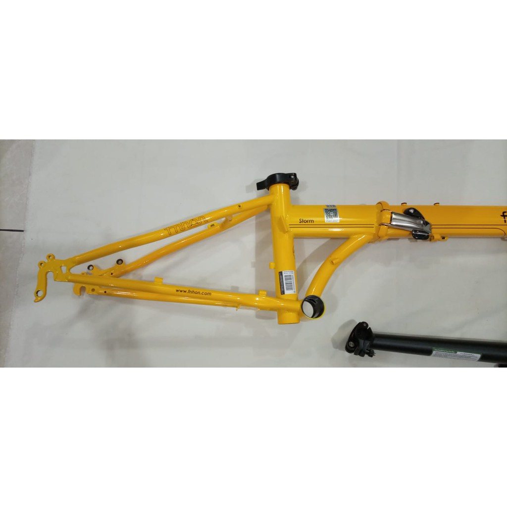 Frame FNHON Storm fork dan hp Kuning Yellow Metalic Orange Discbrake Db Disc Brake not Blast Gust