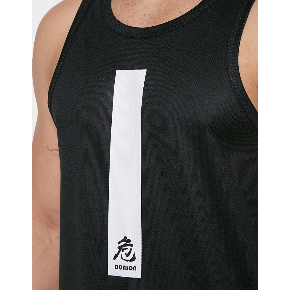 DONSON Sportswear Sleeveless Tank Top DONSON Sportswear Katakana Vertical Black