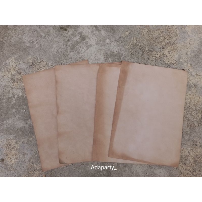 

VINTAGE OLD PAPER - tea dyed paper/kertas estetik