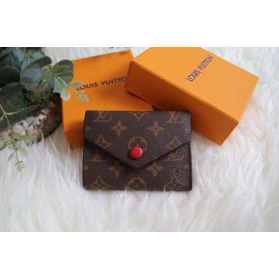 ✲ DOMPET WANITA LIPAT BRANDED / DOMPET LV EMILIE MINI FREE BOX ✈