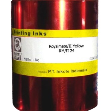 

Tinta royalmate yellow No 24/ tinta cat printing sablon warna kuning