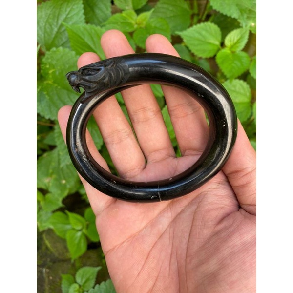 Gelang AKAR BAHAR HITAM UKIR MACAN