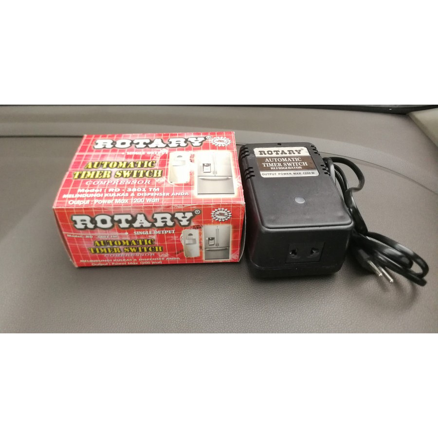 Automatic Timer Switch ROTARY merah RO-3801 TM Kulkas Dispenser timer switch