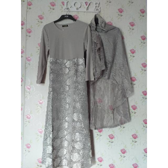 Gamis tozzo grey