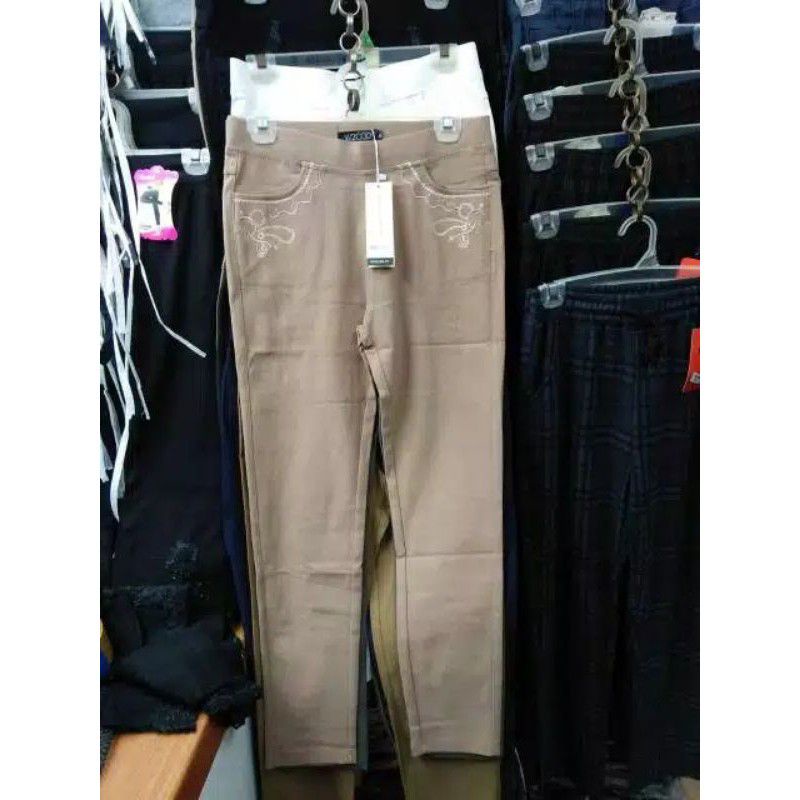 CELANA PANJANG KATUN STREACH WANITA / CELANA PANJANG MEREK W2000