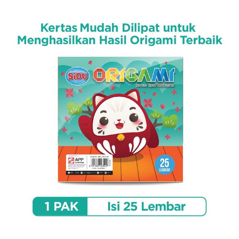 sudu kertas origami 16 x 16 isi 25 lembar kertas origami SIDU isi 25lembar