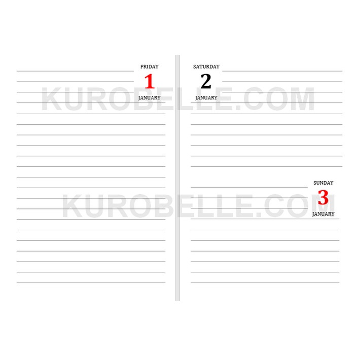 

Daily Journal 2021 Loose Leaf A5 Planner Notebook Jurnal Diary Agenda 100