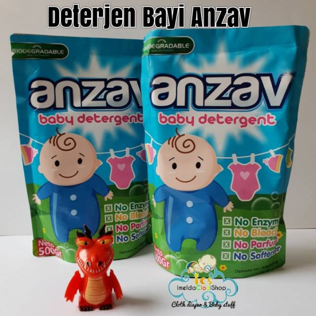 Anzav Deterjen bubuk clodi 500gram cocok tuk kulit bayi sensitif newborn